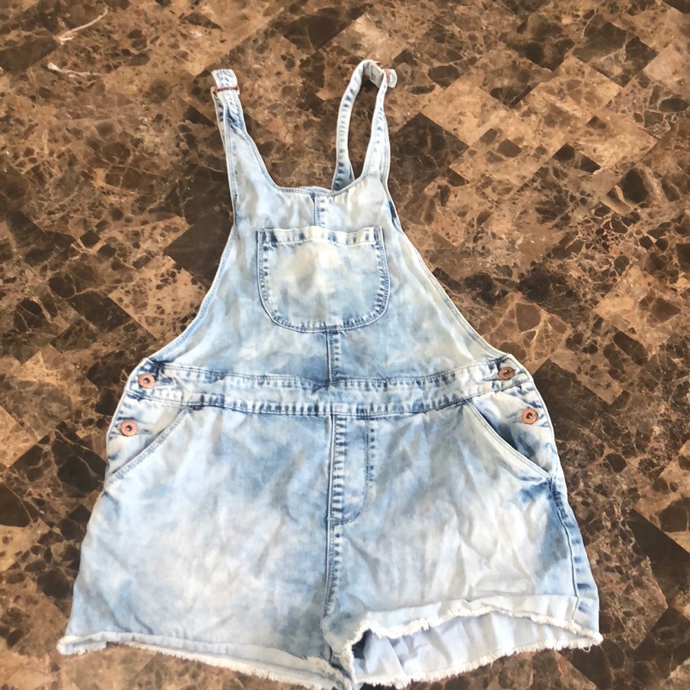 Forever 21 jean shorts jumpsuit